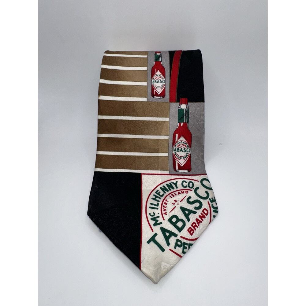 Tabasco McIlhenny Co Tabasco Tie Silk Necktie One Size Multicolor Novelty Exc